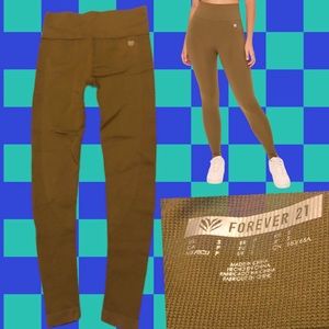 New olive Forever 21 leggings